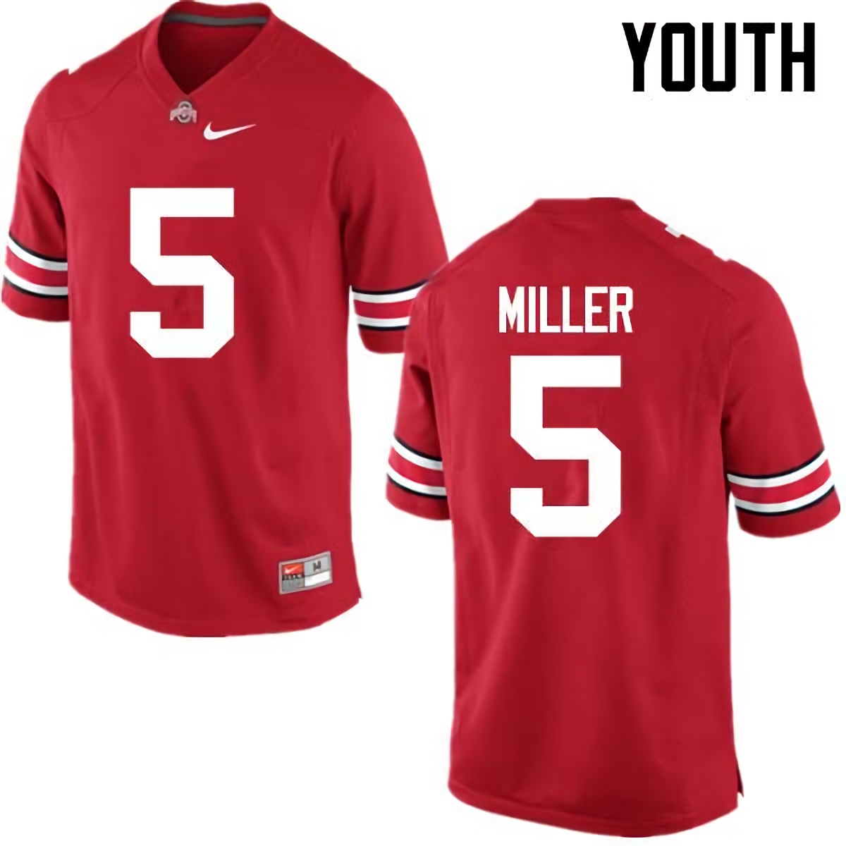 Braxton Miller Ohio State Buckeyes Youth NCAA #5 Nike Red College Stitched Football Jersey WGK0156HS